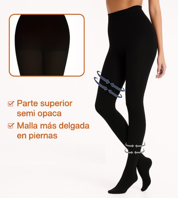 Calza Negra de Compresión 8/15 mmHg C/P - Imagen 3